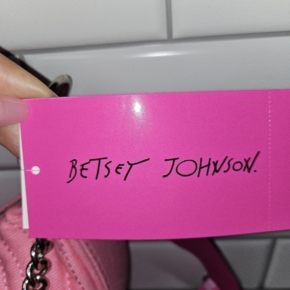 Betsey Johnson pink denim purse - Picture 14 of 15